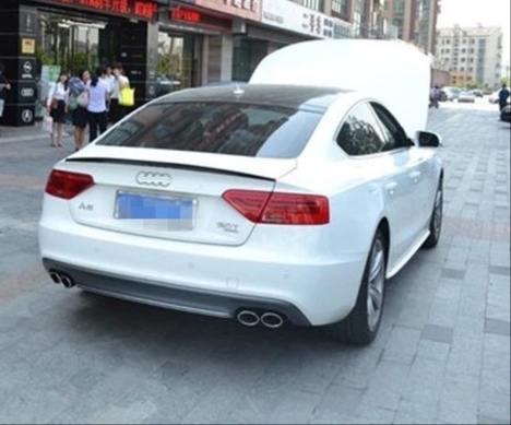 AUDI A5 2009-2016 IÇIN UYUMLU SPOILER - PIANO BLACK (PARLAK SIYAH)